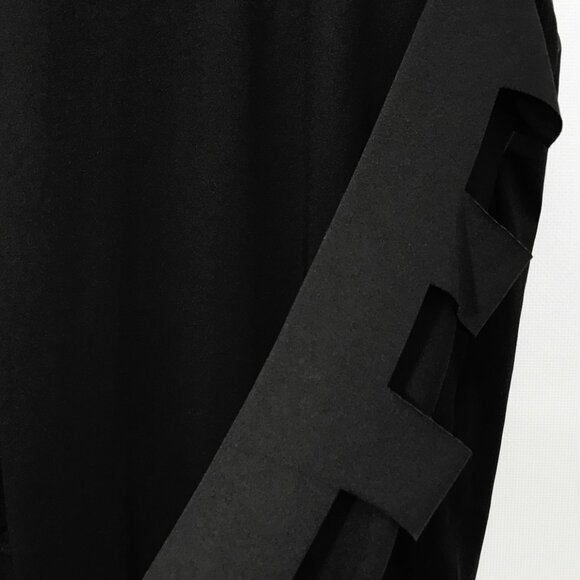 Men Cut-Out Sleeve Bodysuit Black Stretch Clubwear Big and Tall 5X - Picture 9 of 10